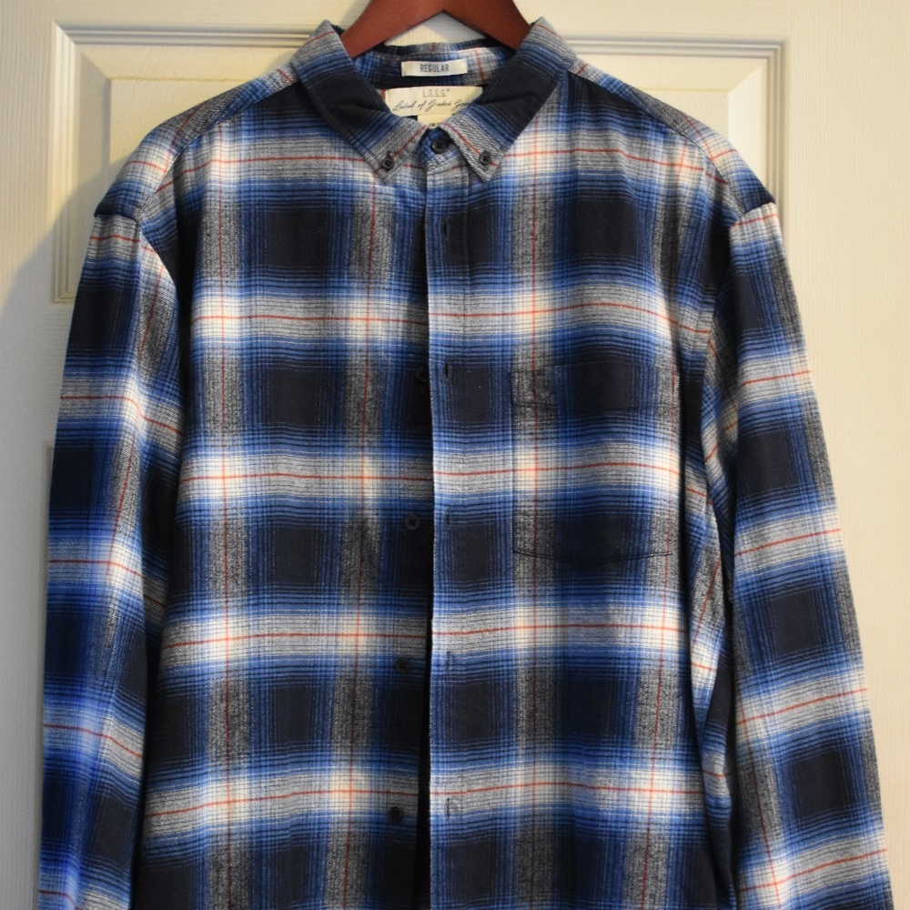 Men's XXL Plaid Button Down